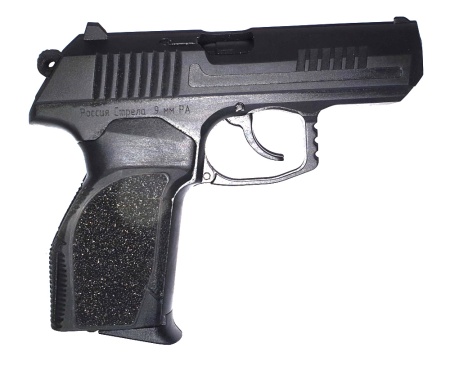 Пистолет Стрела М-45 к.45Rubber (чёрный) 